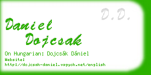 daniel dojcsak business card