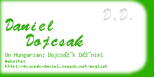 daniel dojcsak business card